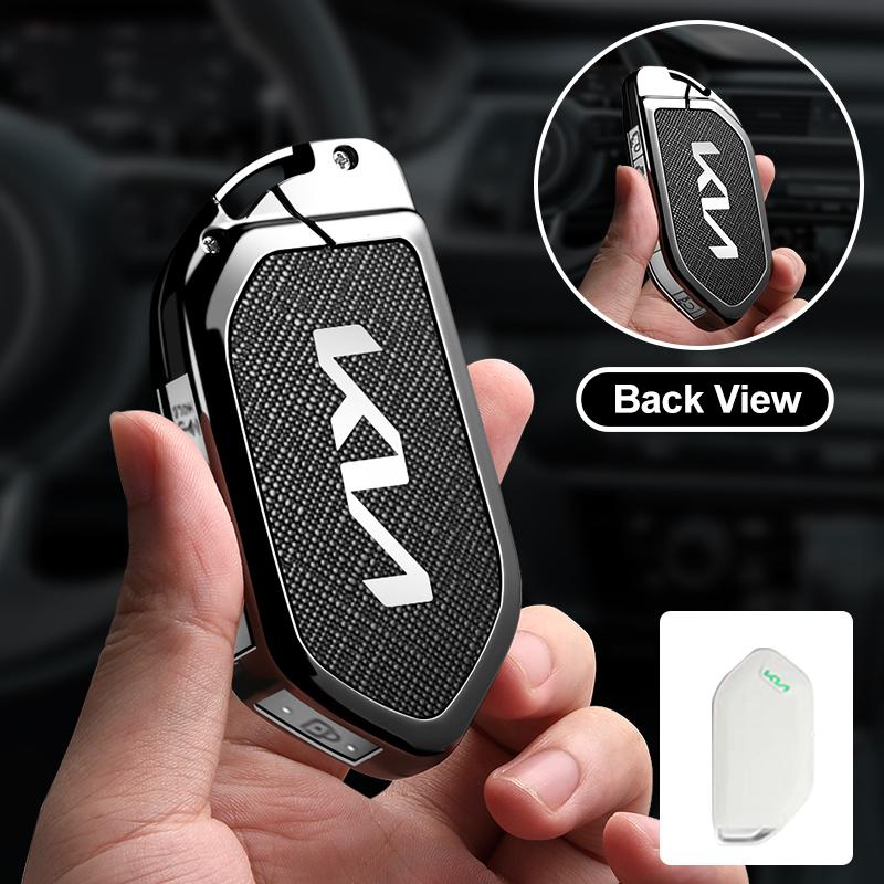 AAAFY1 4/5/6/7/8/9 Button Car Smart Remote Key Case Cover Shell Bag Holder For Kia Carnival EV9 Picanto GT Line 2024 Keychain Accessory