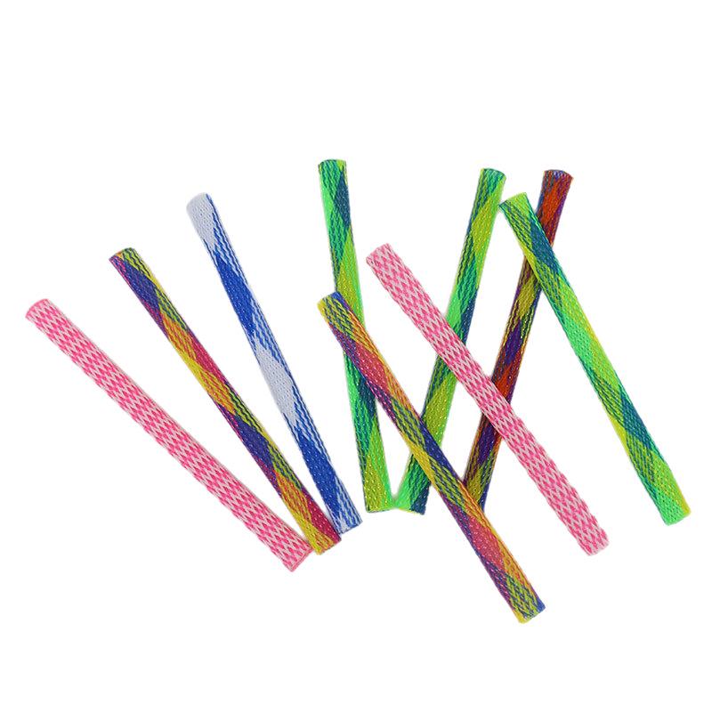 Rainbow Tunnel Telescopic Mesh Cat Teaser Toy
