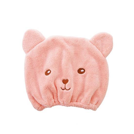 

Милый медведь, водопоглощающая шапка для душа, быстросохнущая шапка для волос, повязка на голову, полотенце, шапочка для ванны 2