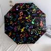 1PC Musical notes Umbrella Portable Folding Umbrella Iron Frame Hole Bone Structure Outdoor Home Umbrella A1