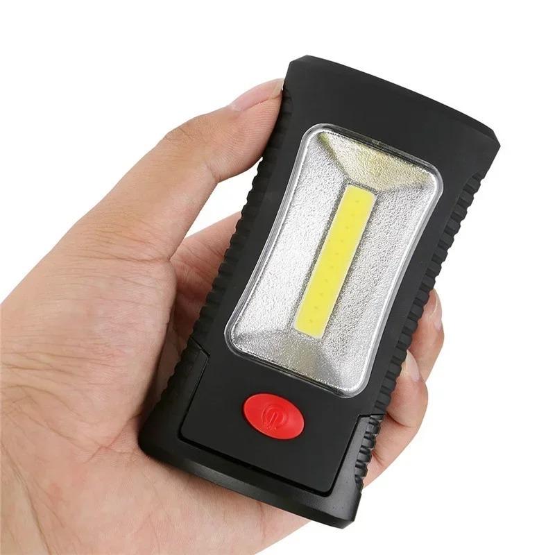 2 Mode COB LED Magnetic Working Folding Hook Pocket Torch Handy Lamp Camping Tent Light Emergency Inspection Lanterna