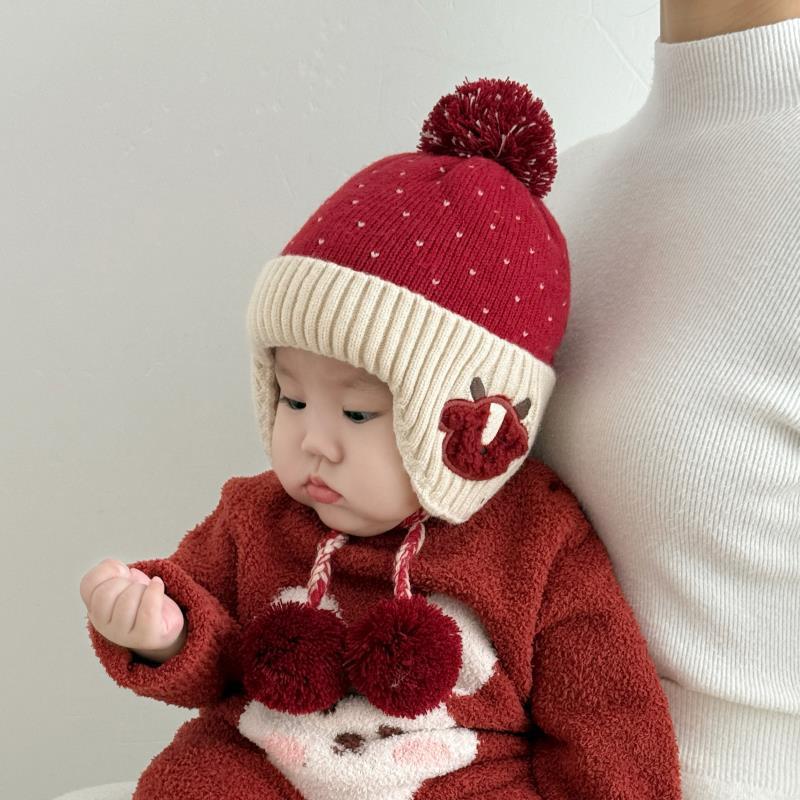 Chapéu de Lã Tricotado de Inverno para Bebês e Crianças Pequenas - Design Fofo e à Prova de Vento para Meninos e Meninas