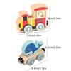 Kids Magnetic Wooden Train Learning Numbers Color Train Set Puzzle Toys for Boys Girls Birthday Xmas Gift
