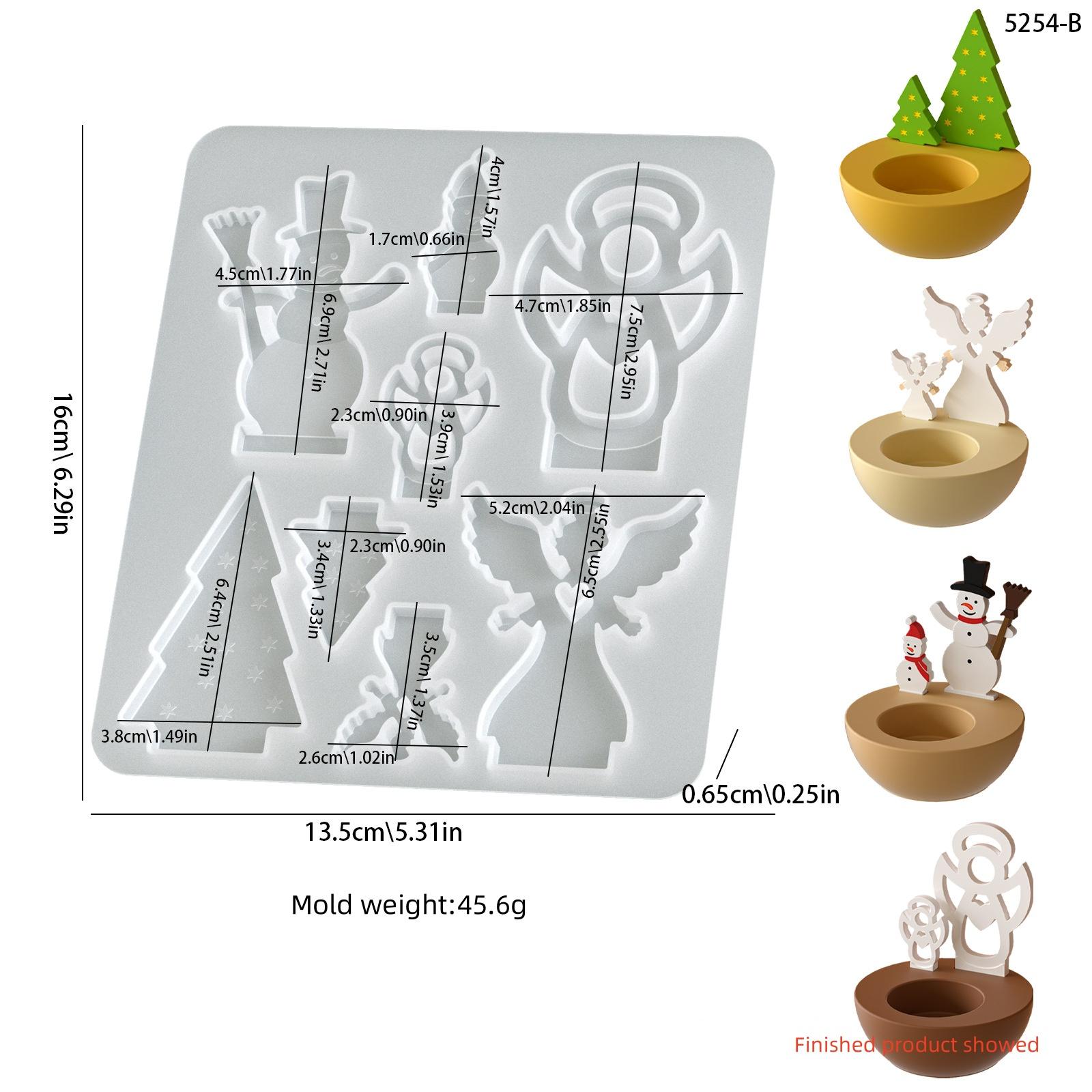 

Сделай сам Рождественский круглый гипсовый стакан для свечи силиконовая форма рождественская елка снеговик украшение контейнер для основания свечи банка смоляные формы