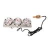 52mm Car Triple Gauge Kit White Dial 12V Oil Pressure Water Temp Voltmeter Car Meter with Sensor
