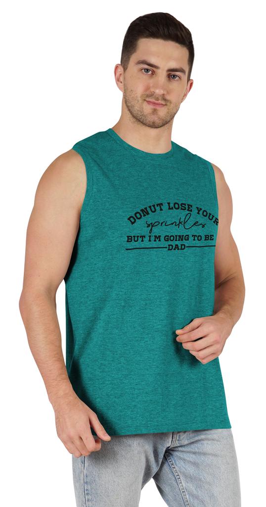 Inkmeso Men  s Tshirt   Donut Loose Your Sprinkles But I  m Going To Be A Dad   Graphic Tshirt For Pregnancy