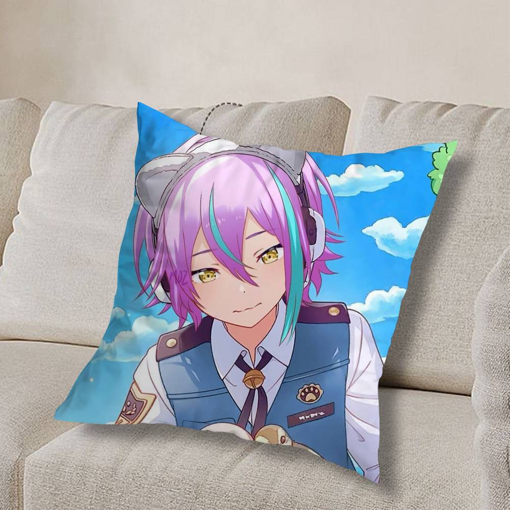 R-Rui Project Sekai Kamishiro  Pillow Case Sofa Living Room Bedroom Headboard Backrest Cushion Square Cushion Nap Time