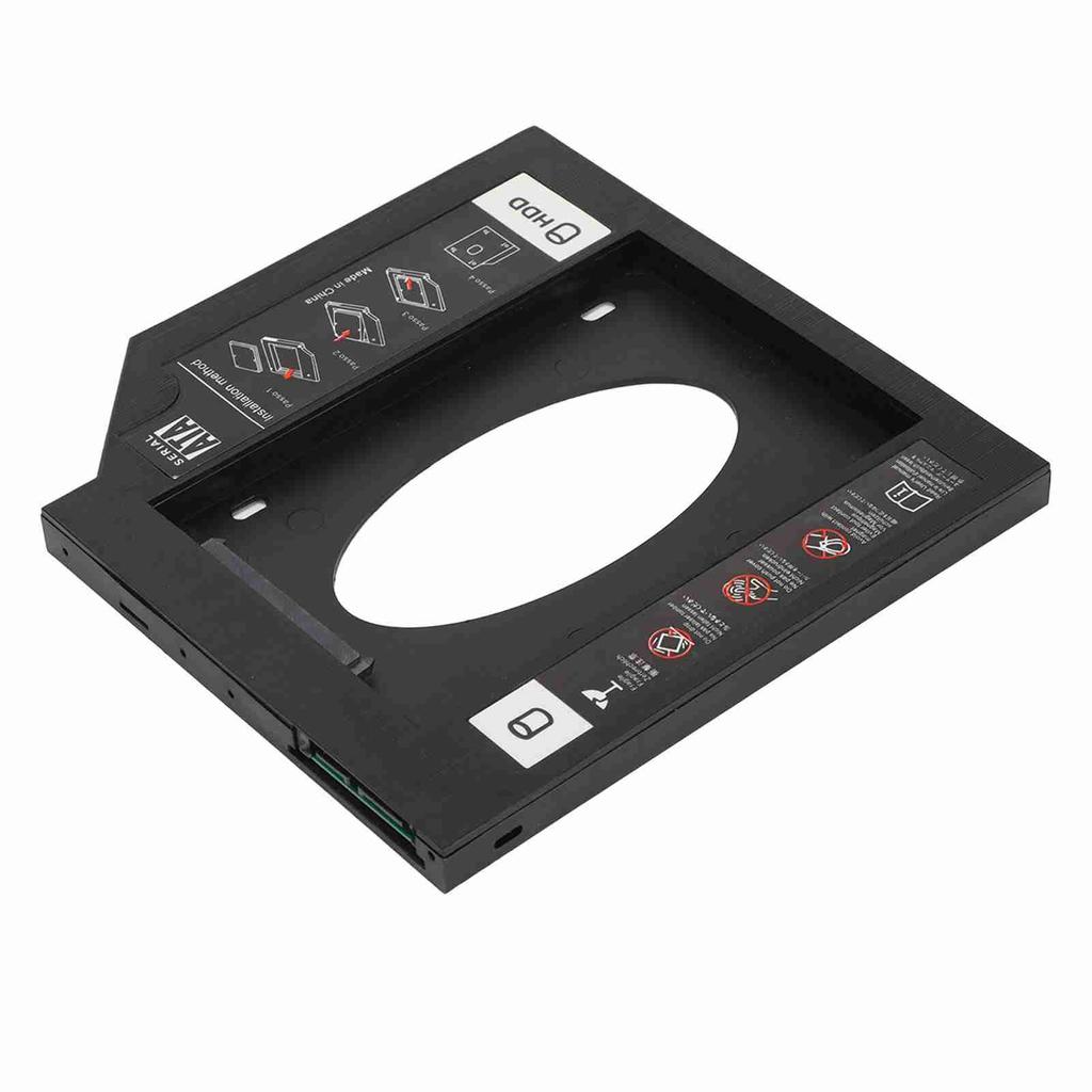 HDD Caddy Bay General 9.5mm 2.5in SATA To SATA 2nd HDD SSD Hard Drive Tray Cover for Laptop CD DVD ROM Drive Slot