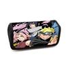 NARUTO Cartoon Anime Pencil Box Double Layer Flip Pen Case Lightweight Stationery for Kids School Daily Use,Boys&Girls Ages 5-11