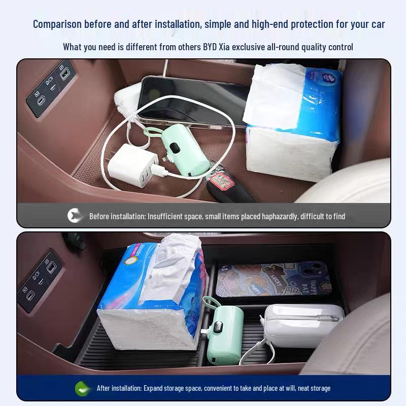 BYD Xia Center Console Storage Box for Small Items & Interior Accessories