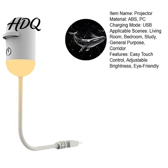 Mood Lighting Star Projector Portable Starry Sky Night Light with Adjustable Brightness & 360-degree Rotation One-touch Lamp USB Rechargeable