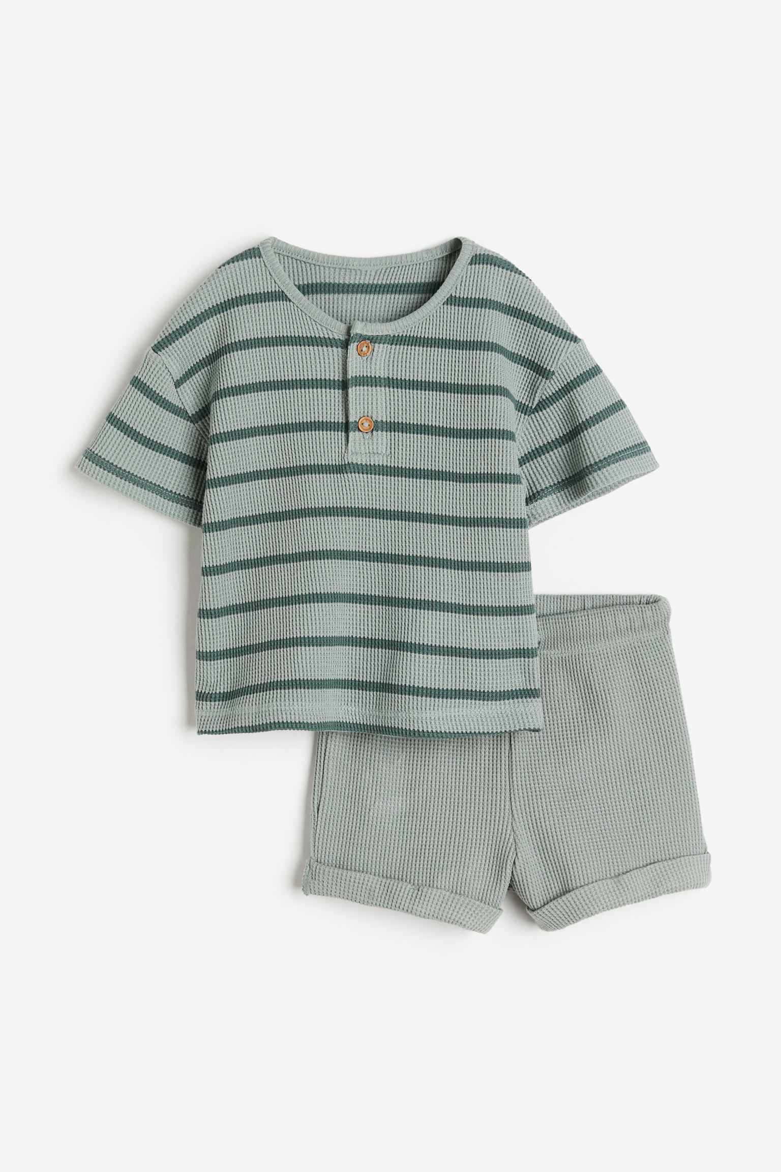 

Вафельный хлопковый комплект из 2 предметов