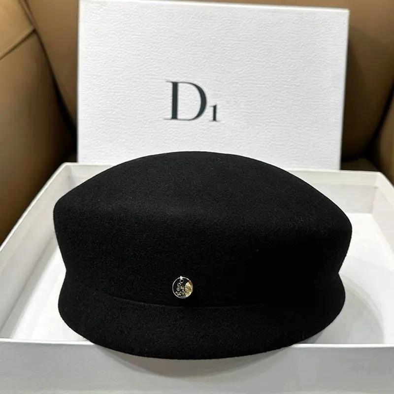 Fashion Fadora Hat For Woman 100% Wool Beret Women Winter Popular Wedding Cocktail Party Pillbox Hat High Quality Chapeau Femme