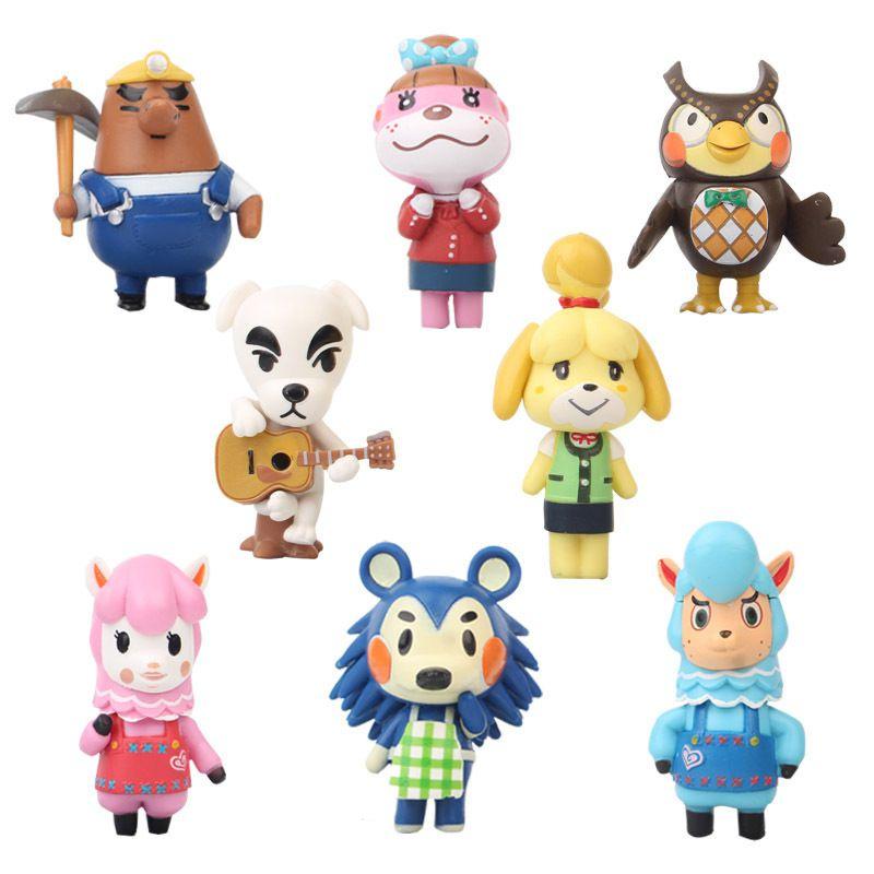 Entzückendes Animal Crossing Figuren Spielzeug Set 8 Stück Für Kuchenaufsatz Und Gartendekoration
