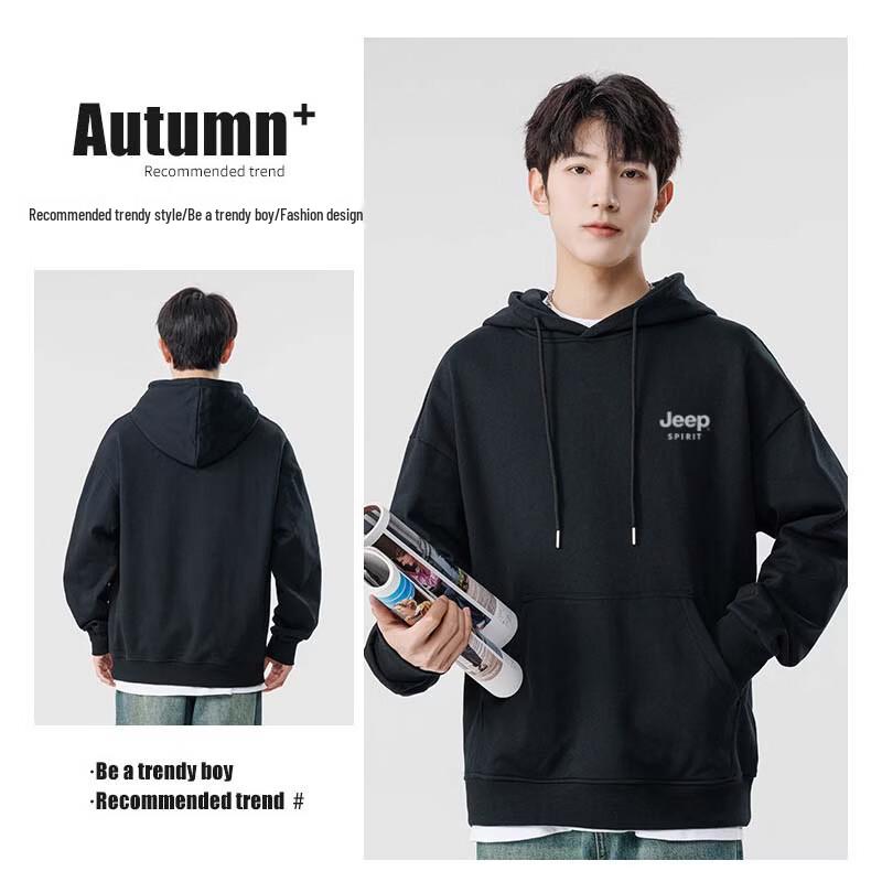 JEEP SPIRIT Men's Heavyweight Hooded Sweatshirt