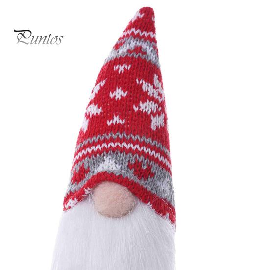 Holiday Decorative Ornaments for Gifts Faceless Gnome Plush Doll, Dwarf Doll with Kitted Hat, Party Decorations Season Christmas Home Decor,
