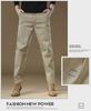 Men's Khaki Stretch Casual Pants - 2024 Spring/Autumn High-End Cotton Loose-Fit Overalls.