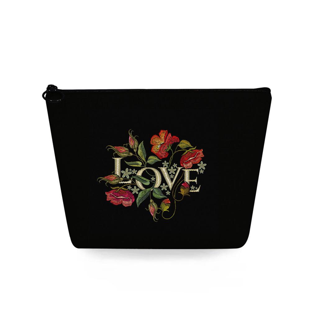 Women Flower Print Cosmetic Bag Toiletries Organize Travel Storage Case 6781