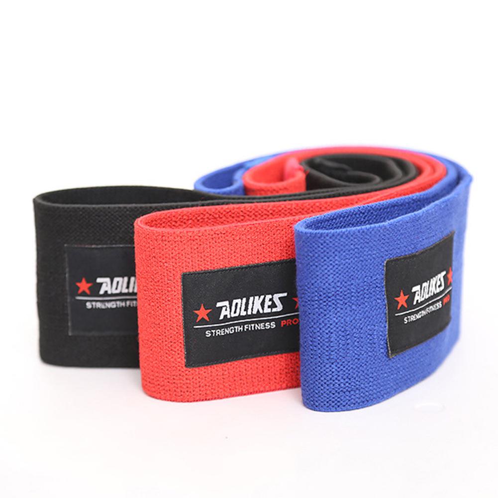 6 colori Yousheng Hip Coscia Gamba Cerchio Fascia elastica di resistenza Palestra Casa Modellamento del corpo Fitness
