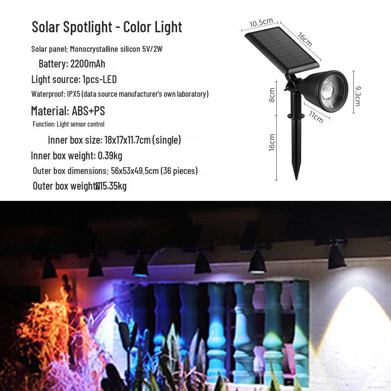 Solar Tree Spotlight for Outdoor Gardens - Illuminate Your Landscape with Sunset Glow