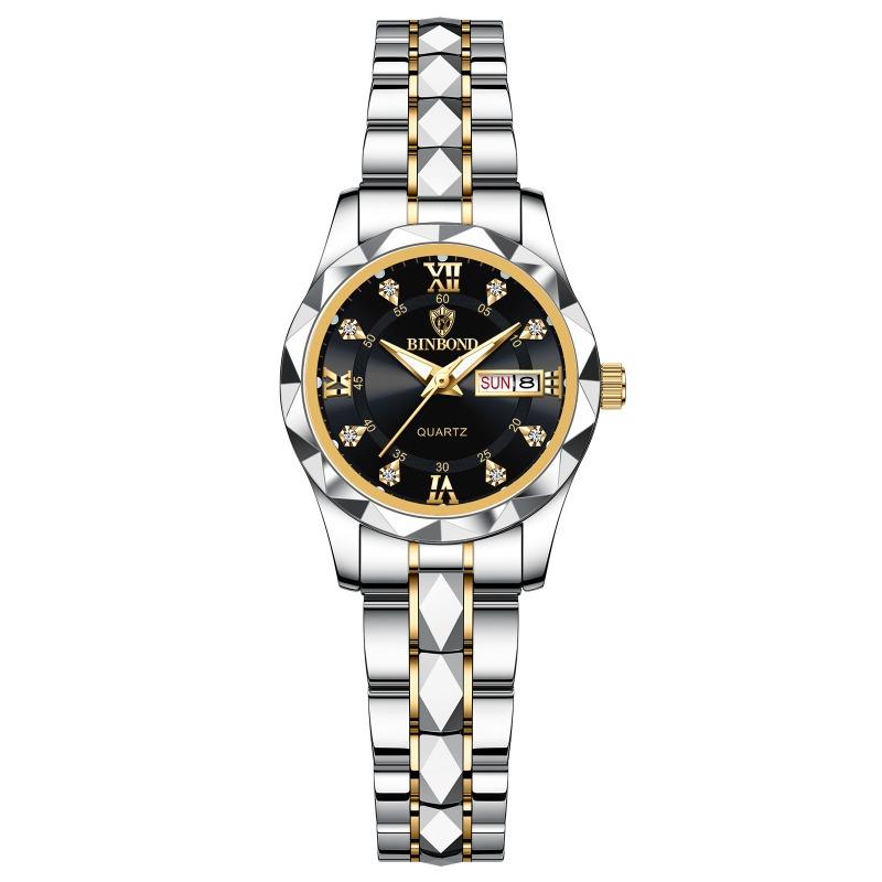 Binbang BINBOND men's watch luminous waterproof business quartz watch