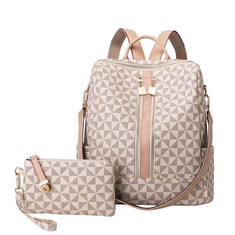 

2025 Women s Retro Korean-Style Large Capacity Anti-Theft Fashion Print Backpack for Casual Travel