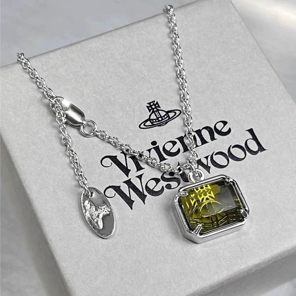 Empress Dowager Cixi Colorful Saturn Earrings & Clavicle Necklace