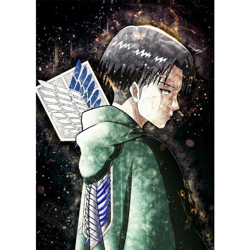 80s Retro Anime Characters Attack on Titan Japan Painting Canvas Print Posters for Room Living Manga Art Home Wall Decor Picture