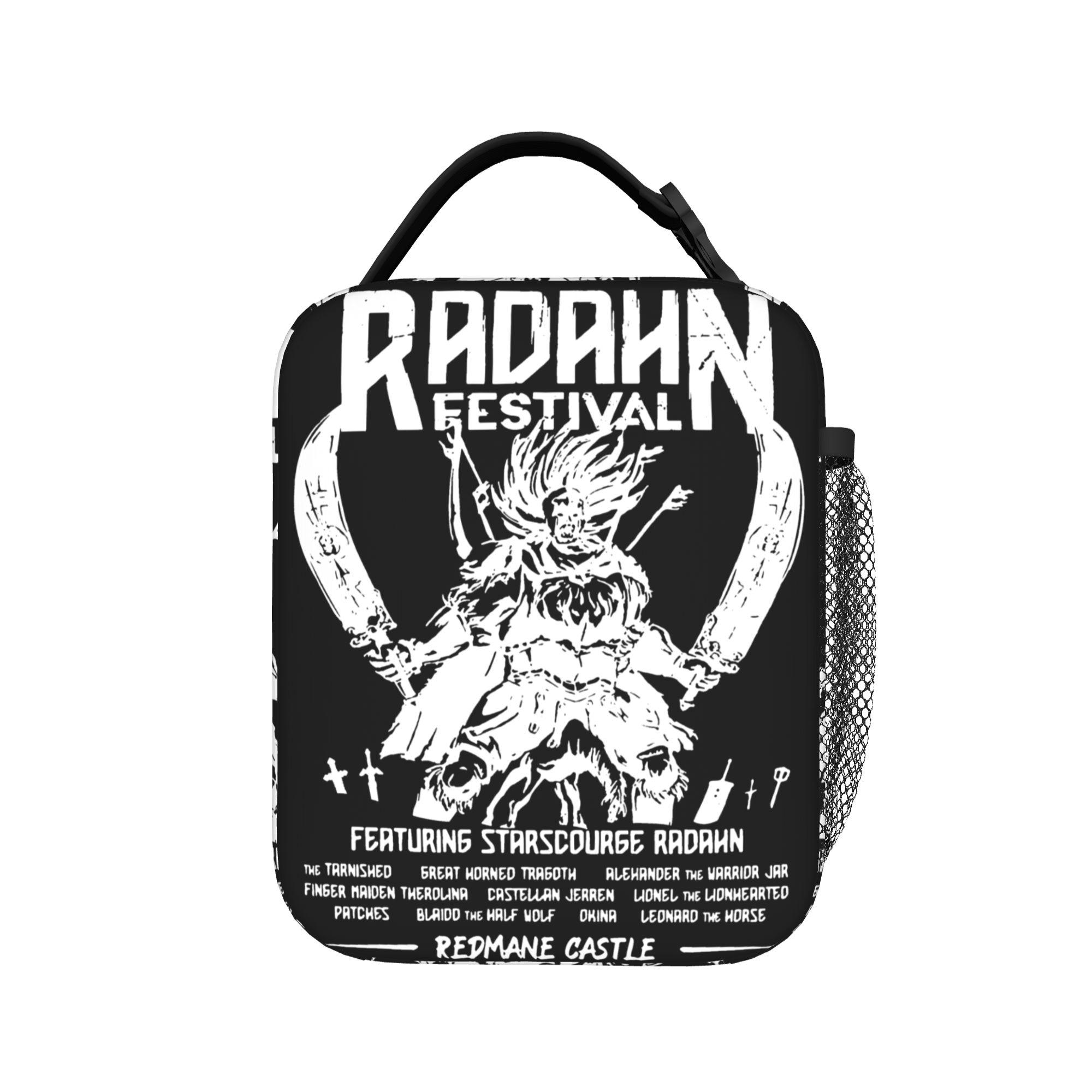 Festival Radahn Elden Game Ring Lunchtas Reislunchbox Voor Kind Thermische Lunchzakken Oxford Draagbare Geïsoleerde Koeltas One Size