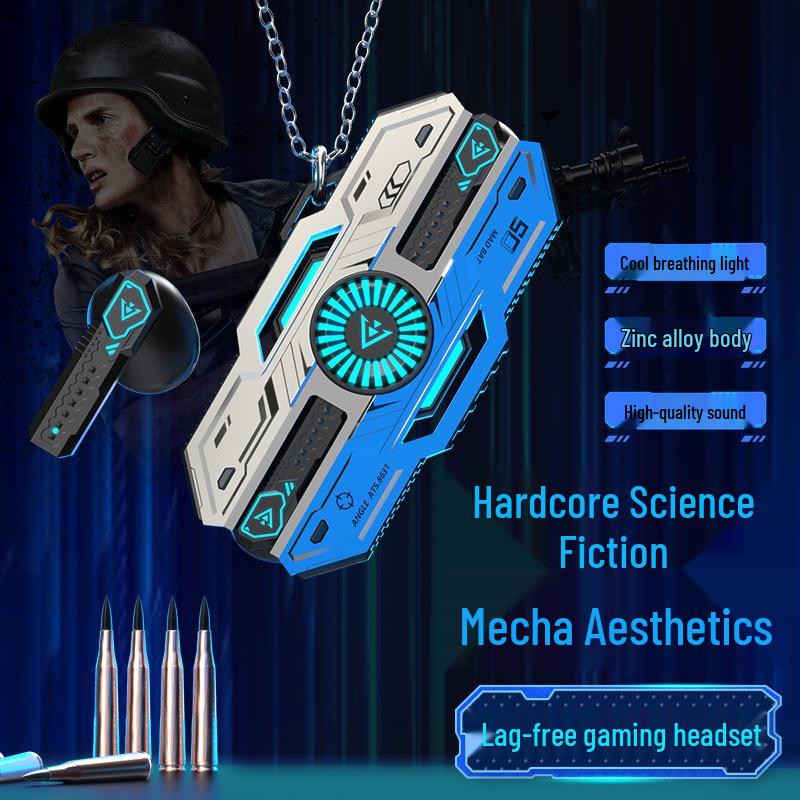 

X37 Справді бездротова ігрова Bluetooth-гарнітура - Меха-стиль, технологічний дизайн, чудова якість звуку. золотий