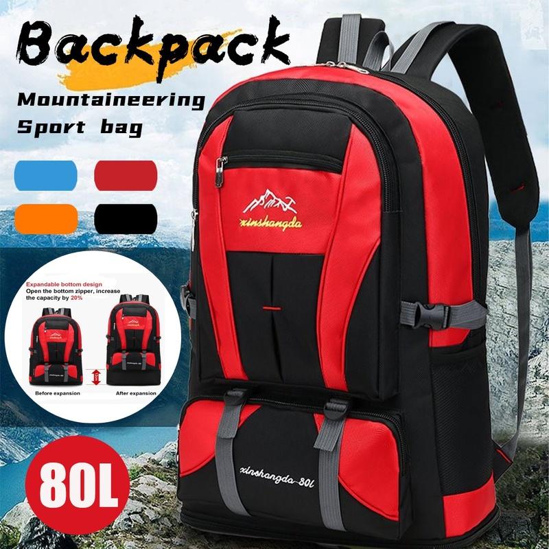 80L Waterproof Hiking Backpack Men Trekking Travel Backpacks For Women