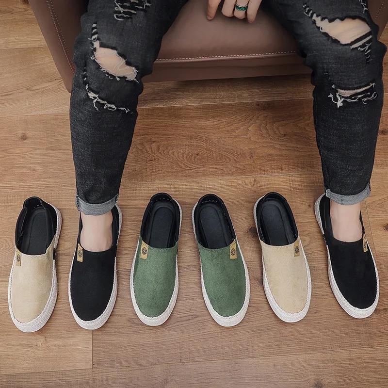 Fashion Fashion Casual Shoes for Men Slip-on Men's Loafers Comfortable Wear-resistant Male Flats 2024 New Breathable Men's Canvas Shoes