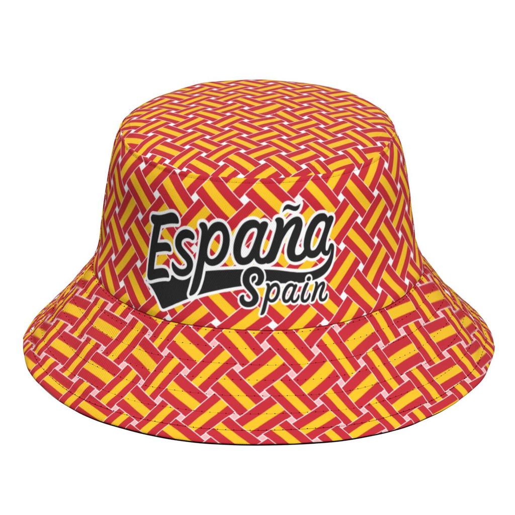 Spain Free Custom Name Number Teams Logo Esp Bucket Cap Nation Flag Es Spanish Country College Print Photo Text Fisherman Hats