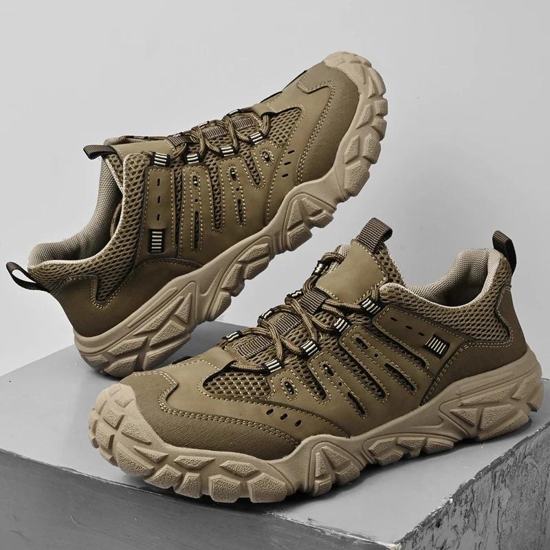 Nuove Scarpe da Escursionismo Outdoor da Uomo Resistenti Impermeabili Scarpe da Trekking Casual da Uomo Scarpe da Ginnastica Antiscivolo Sandali da Viaggio in Montagna da Uomo