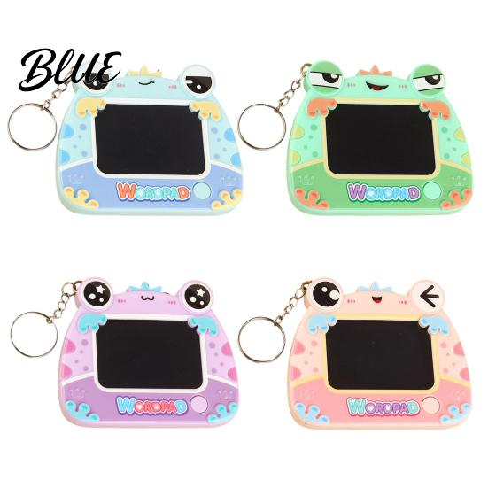Portable Graffiti Board Mini Drawing Keychain for Kids  Cartoon Frog Writing Pad with Travel Friendly Sketch Key Ring  Hanging Doodle School