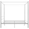 VidaXL Canopy Bed Frames White Metal 200x200 Cm