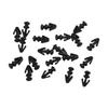Right Door Buckle Rivet Seal Strip 20Pcs Black Car