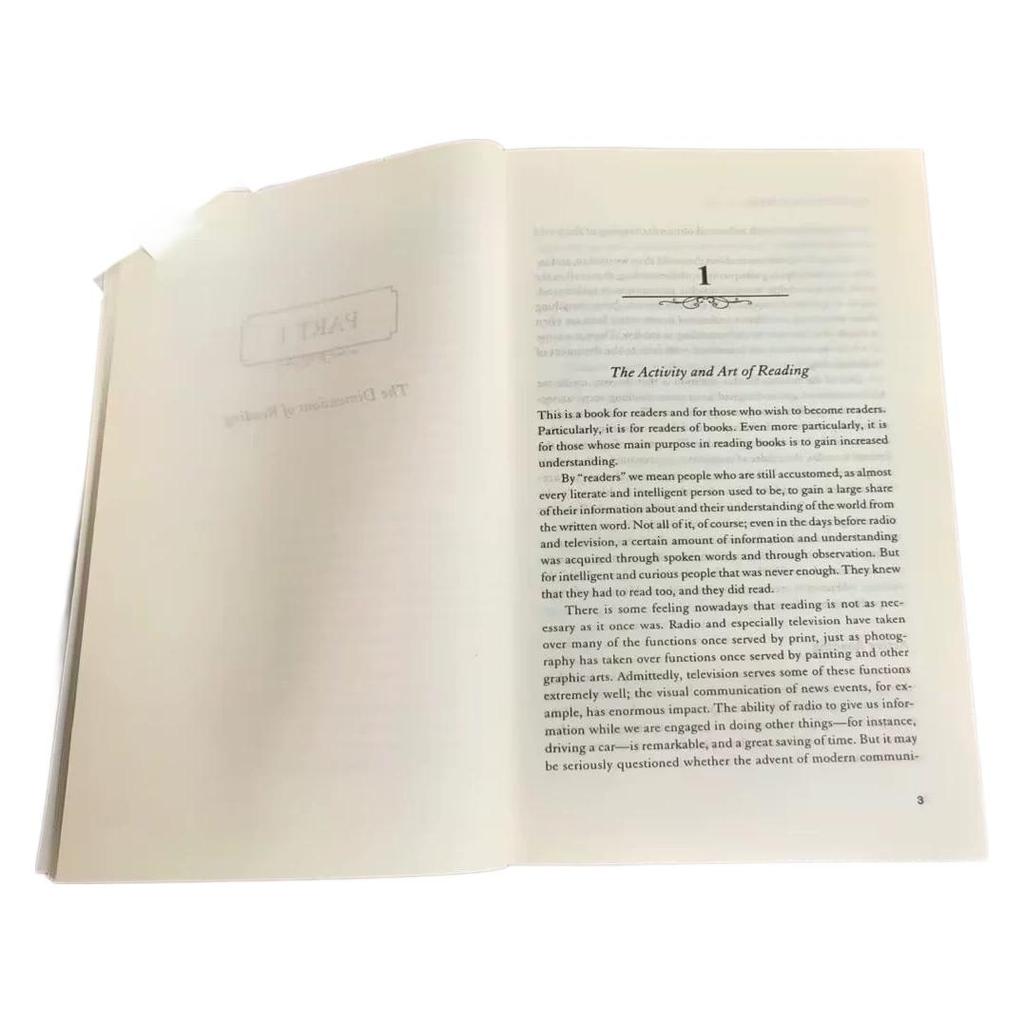 Wie man ein Buch liest, Englische Version, Klassischer Ratgeber