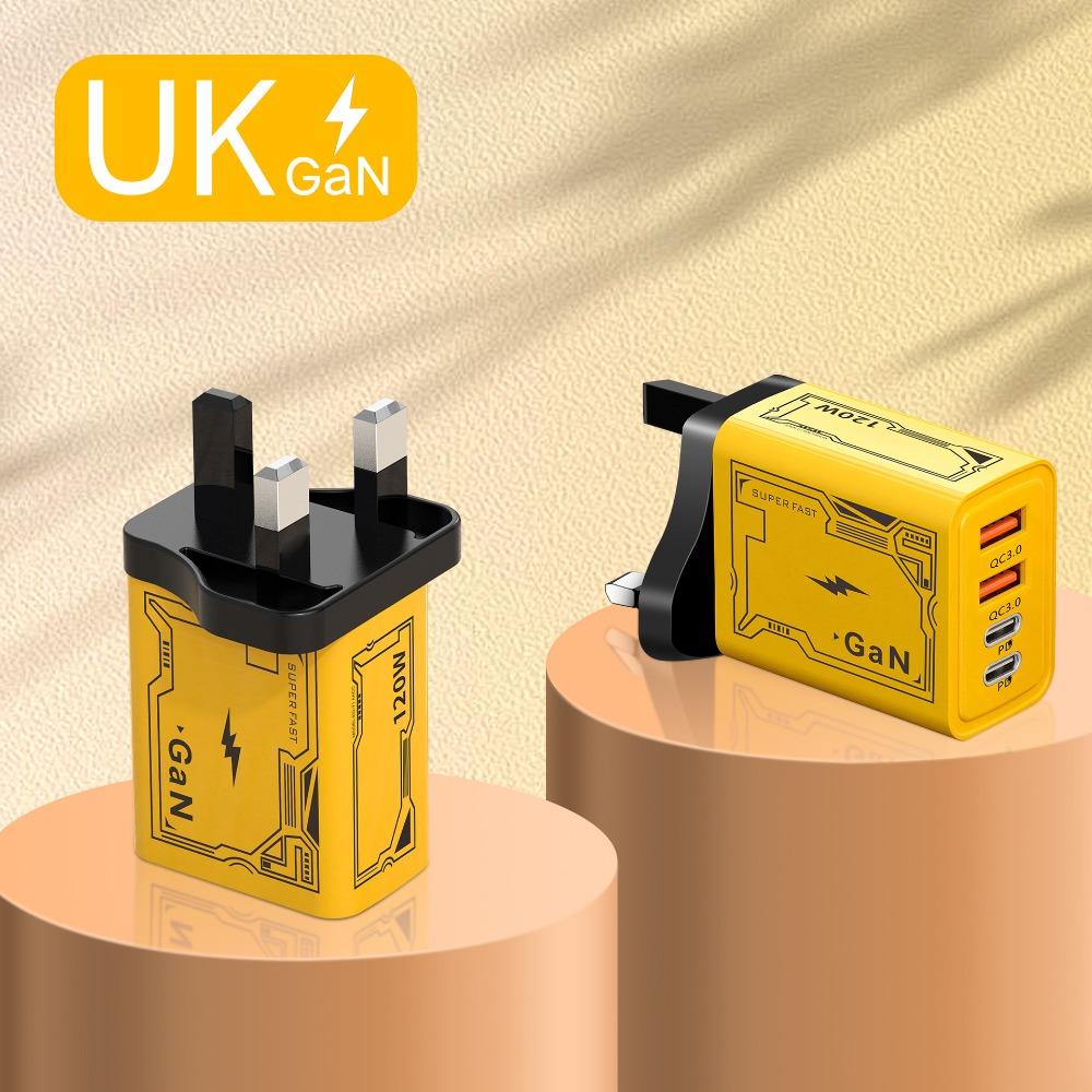 120W mecha PD fast charging charger dual typec dual usb suitable for Apple 15 Huawei mobile phone 5v2a charging head