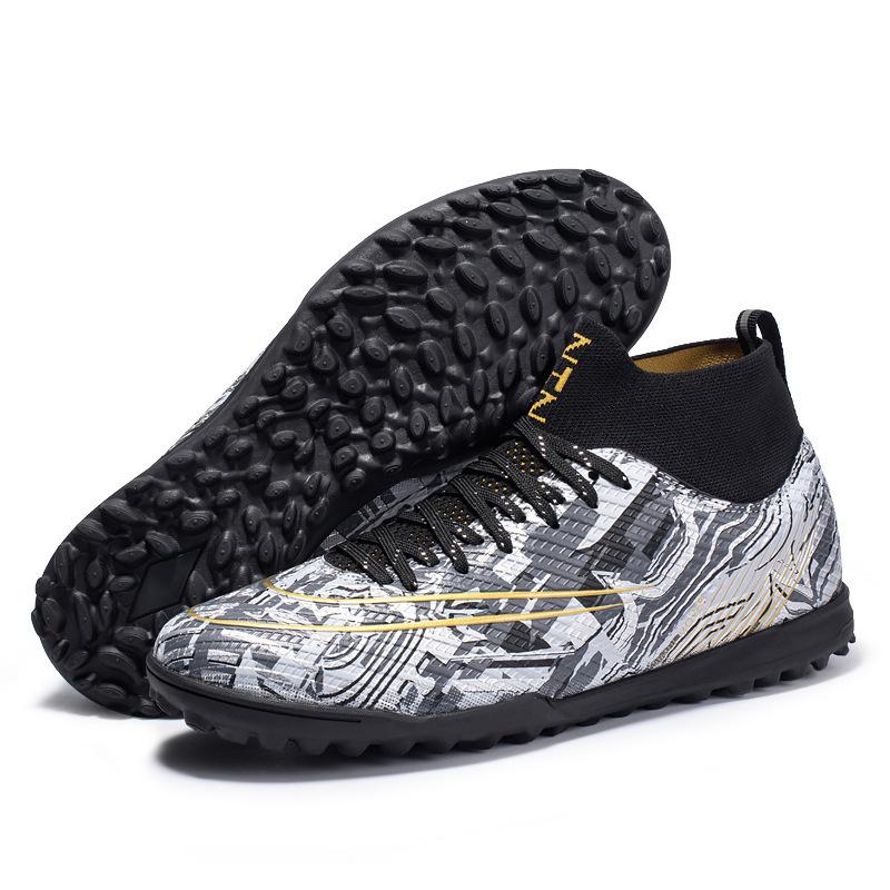 

Children s football shoes high-top spikes Children s youth and students Game training Artificial turf broken nails 30