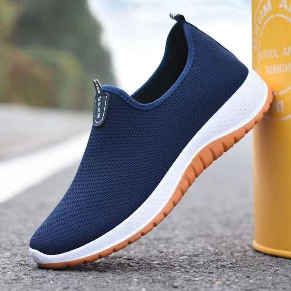 ****** and Autumn old ******* cloth shoes men's casual one-pedal s**t-soled walking shoes low-top breathable non-slip middle-aged father shoes