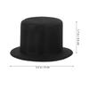 Mini Hats for Crafts DIY Snowman Hat Tiny Party Hats Sturdy Cloth Material Mini Top Hat Diy Craft Material Party Supply