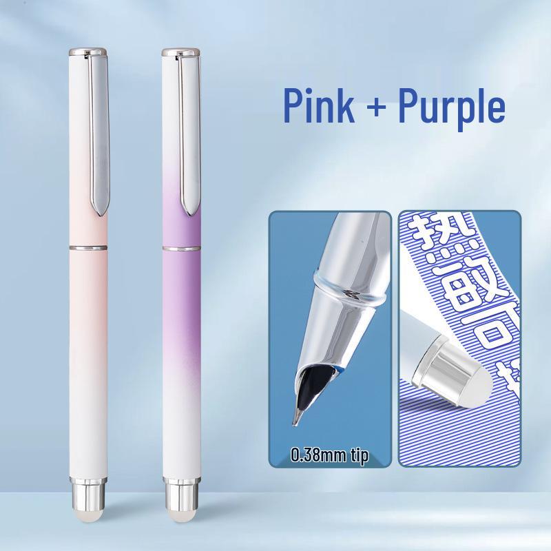 Erasable Calligraphy Fountain Pen, Grade 3, with Hidden Nib and Posture Correction, 0.38mm, Replaceable Ink for Kids