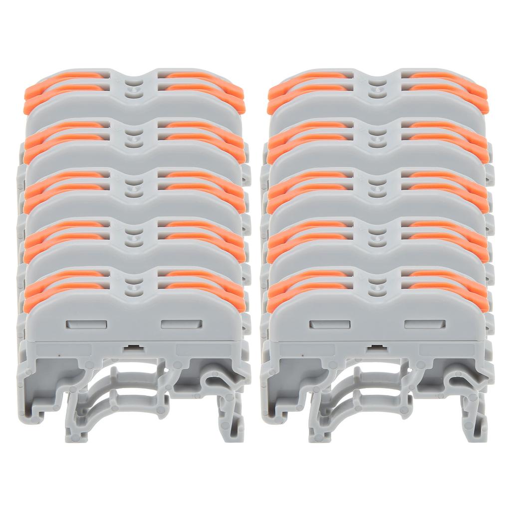 Páková svorkovnice na DIN lištu, konektory pro spojování vodičů, elektrická kabelová svorka pro obvod