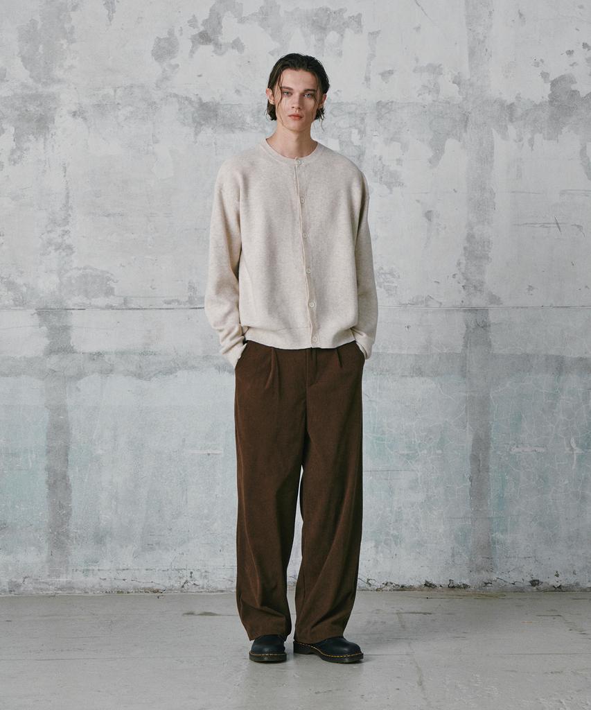 GLW Comfort Elastic Corduroy Pants Brown