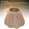Seilgewebter Schreibtischlampenschirm E27 E14 Dekorativer Wellensaum Lampenschirm für Küche Schlafzimmer Café