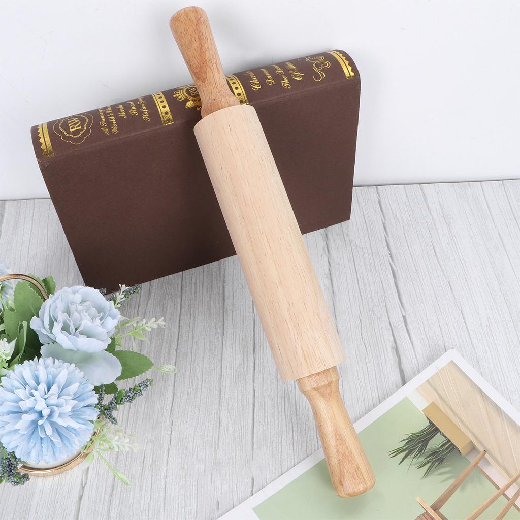 S Size Wooden Rolling Pin Rubberwood Dough Pastry Roller Fondant Cake Noodle Baking Kitchen Supplies Wooden Rolling Pin