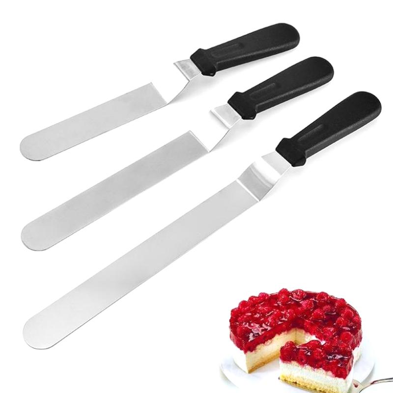 Stainless Steel Cream Spatula Baking Tools 6/8/10/12 "Cake Decorating Spatula Spread Flat Baking Pastry Tools Kitchen Supplies