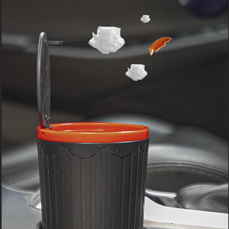 Car Trash Bin Can Mini Auto Dust Organizer Car Interior Rubbish Bag Garbage Container Storage Box Bucket Auto Accessories