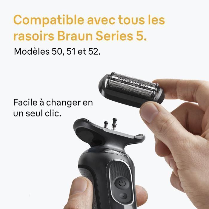 Tête de rasoir BRAUN Series 5 &amp; 6 - 3 lames flexibles - 100 % fabriqué en Allemagne
